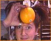 [ um .. .orange on my head? ]