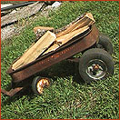 [ hot rod radio flyer wagon named max, found at the dump ]