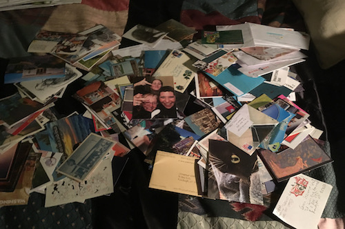 PILE of postcards