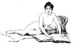 [naked
 lady reading]